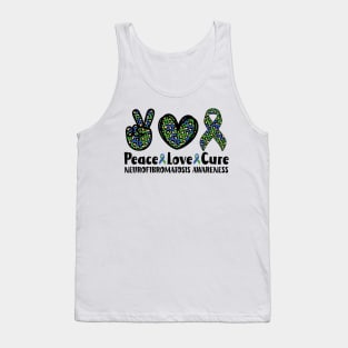 Peace Love Cure Neurofibromatosis Awareness Tank Top